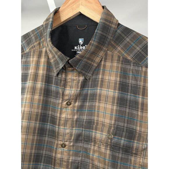 Kuhl Response Lite Button Down Full Snap Shirt Men’s Small Brown Outdoor - Picture 3 of 16